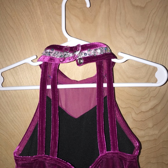 Weissman Velvet Dance Costume w/Austrian Crystals - Picture 8 of 11